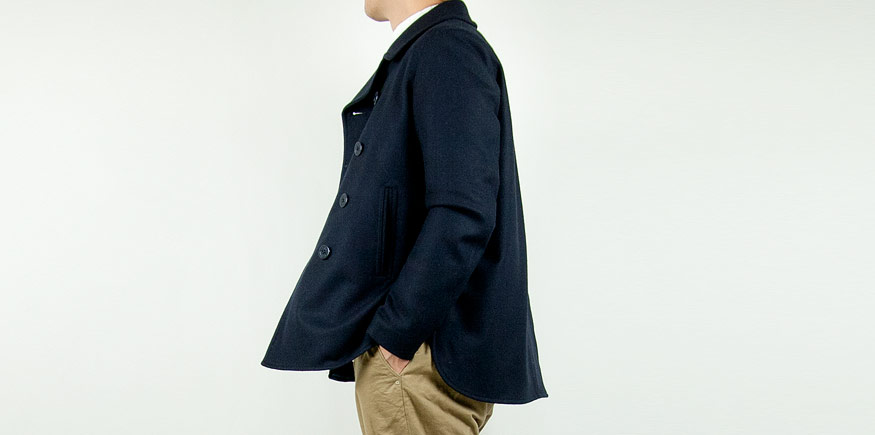 maillot b.label melton PEA jacket NAVY