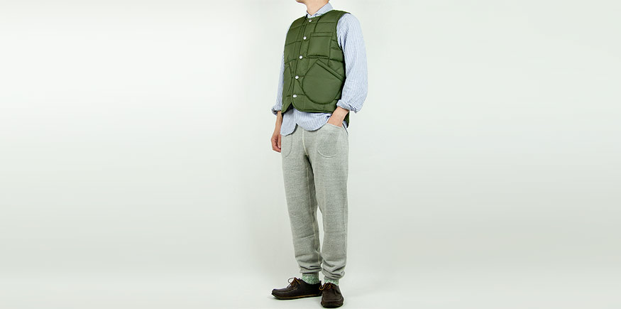 maillot b.label melton work coat NAVY