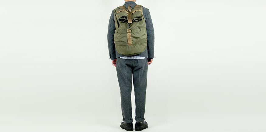 ENDS and MEANS Grandpa Wool Jacket GRAY